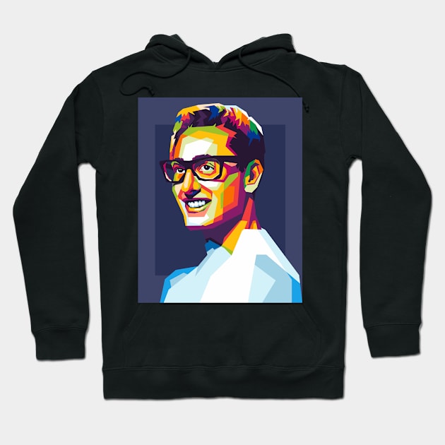 buddy holly Hoodie by cool pop art house